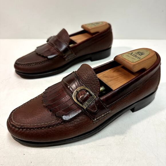 NEW HEELS Rancourt & Co. x H. S. Trask Buckle Loafer Brown Made in USA 9 D main image 12